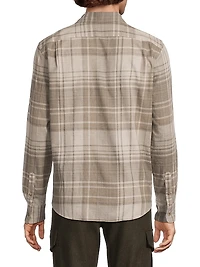 Chilton Plaid Cotton Button-Front Shirt
