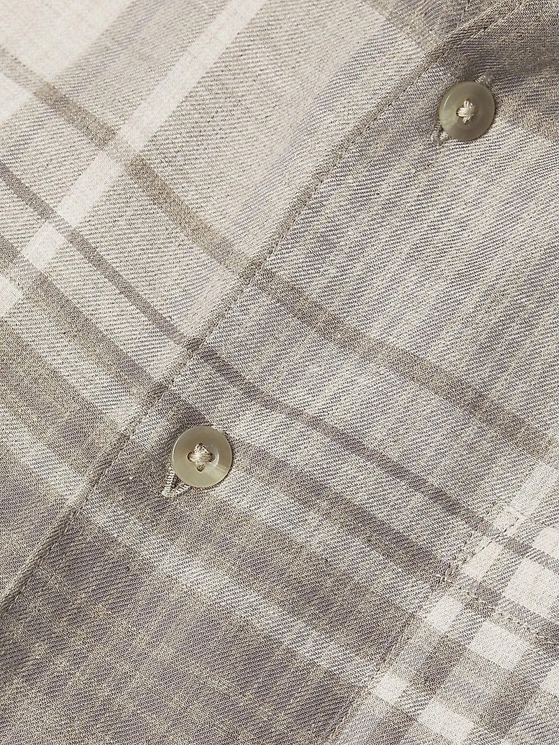 Chilton Plaid Cotton Button-Front Shirt