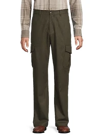 Louie Virgin Wool-Blend Straight-Leg Cargo Pants