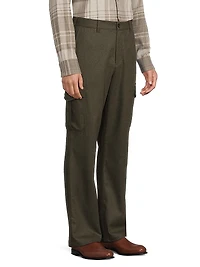Louie Virgin Wool-Blend Straight-Leg Cargo Pants