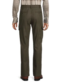 Louie Virgin Wool-Blend Straight-Leg Cargo Pants