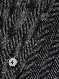 Balmacaan Classic-Fit Herringbone Wool-Blend Top Coat