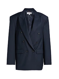 1988 Wool-Blend Double-Breasted Blazer