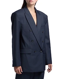 1988 Wool-Blend Double-Breasted Blazer