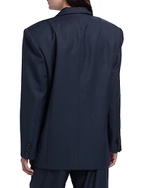 1988 Wool-Blend Double-Breasted Blazer