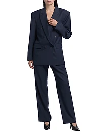 1988 Wool-Blend Double-Breasted Blazer