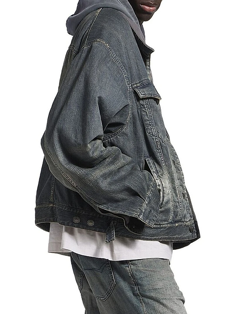 Layered Lined Denim Jacket