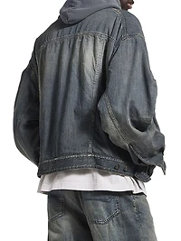 Layered Lined Denim Jacket