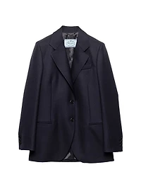 Single-Breasted Chevron Jacket