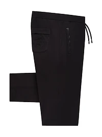Cotton and Silk Blend Jogging Trousers