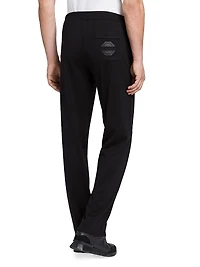 Cotton and Silk Blend Jogging Trousers