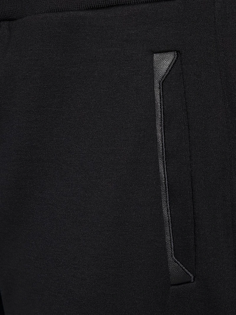 Cotton and Silk Blend Jogging Trousers