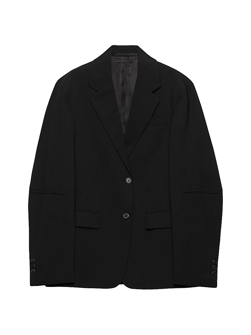Single-Breasted Jacket Superfine Wool