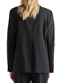 Single-Breasted Jacket Superfine Wool