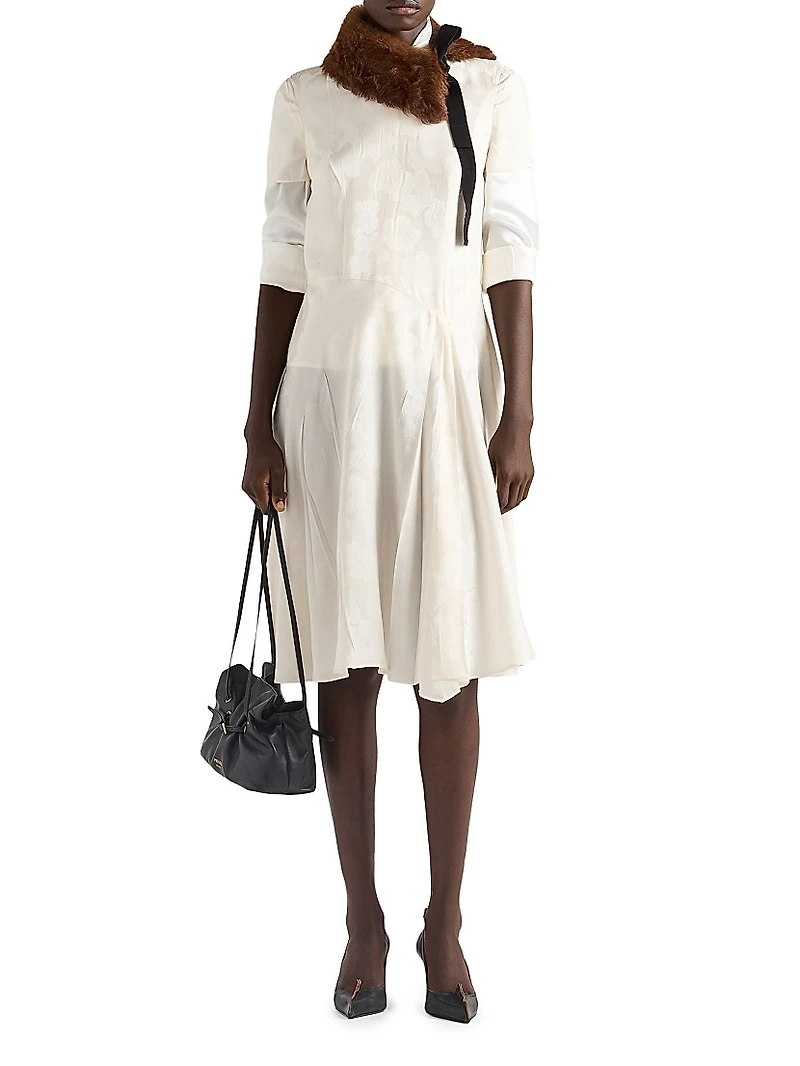 Floral Jacquard Dress