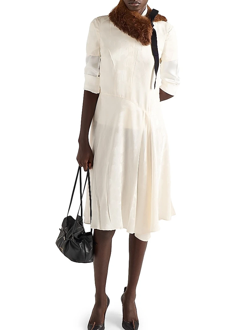 Floral Jacquard Dress