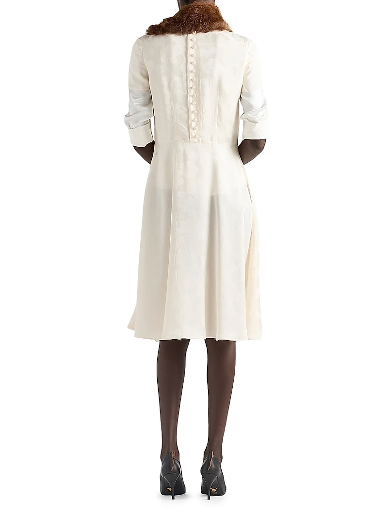 Floral Jacquard Dress