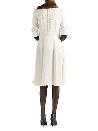 Floral Jacquard Dress