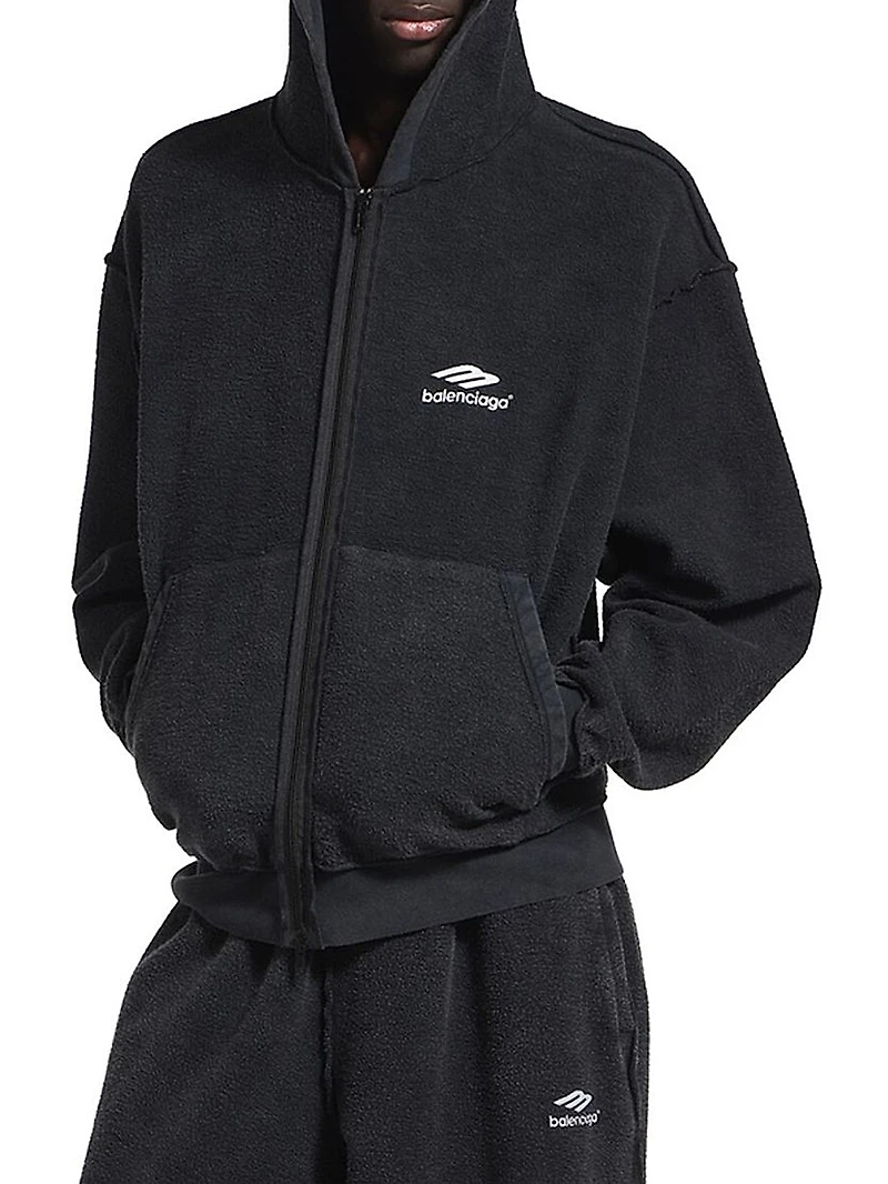 3B Sports Icon Inside-Out Zip-Up Hoodie