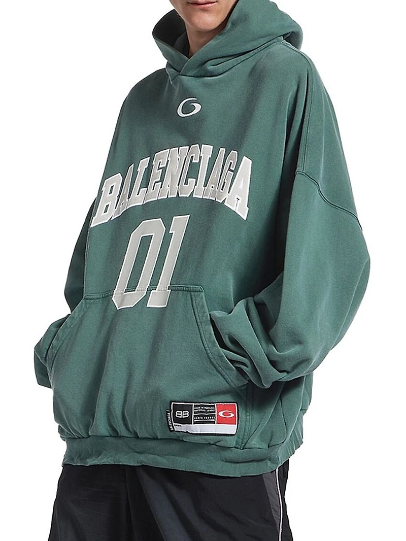 Basketball Large Fit Hoodie