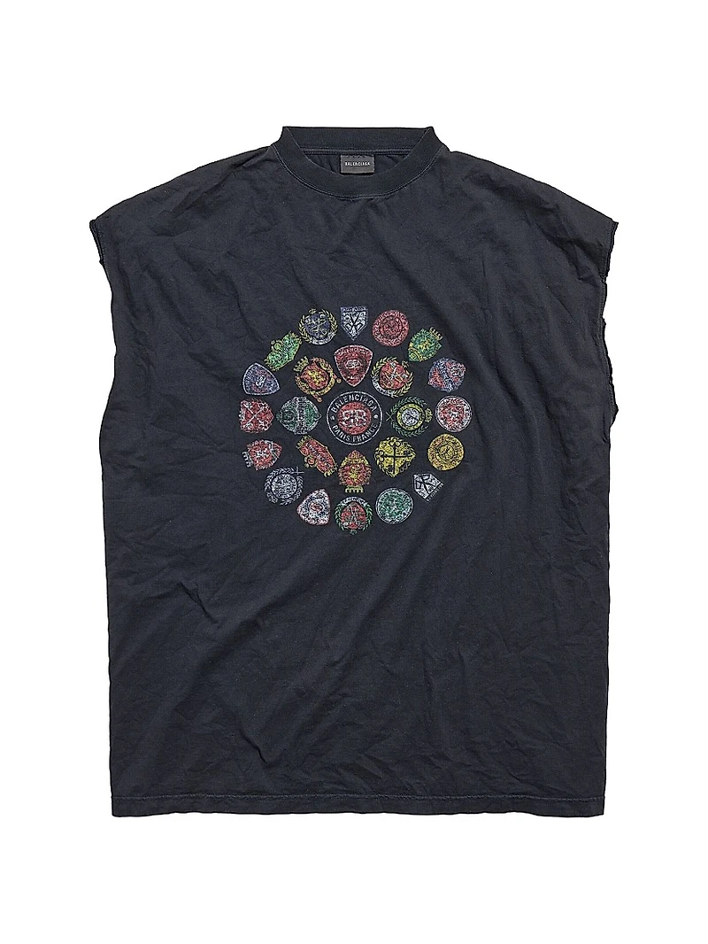 Spiral Crest Sleeveless T-Shirt