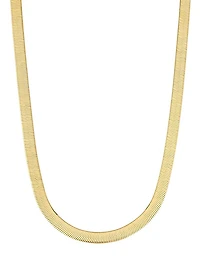14K Yellow Gold Park Avenue Statement Herringbone Choker