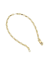 14K Yellow Gold Cabaret Chain Anklet