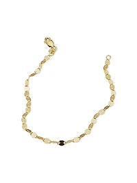 14K Yellow Gold Cabaret Chain Anklet