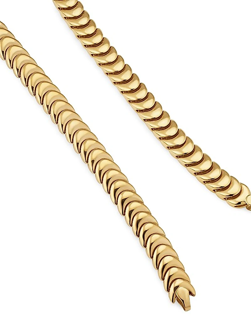 14K Yellow Gold Cobra Bracelet