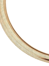 14K Yellow Gold Mesh Glamour Graduated Necklace