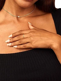 14K Yellow Gold Dazzle Me Curb Bracelet