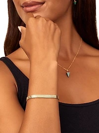 14K Yellow Gold Chevron Bracelet