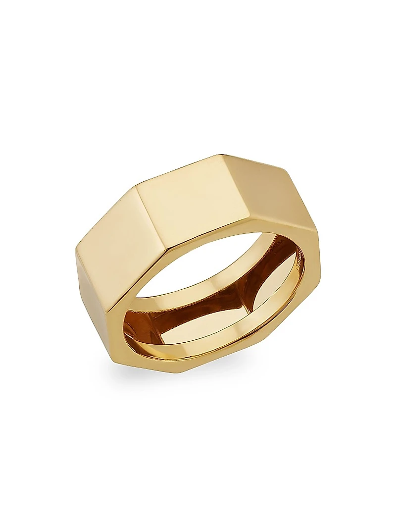 14K Yellow Gold Bolt Ring