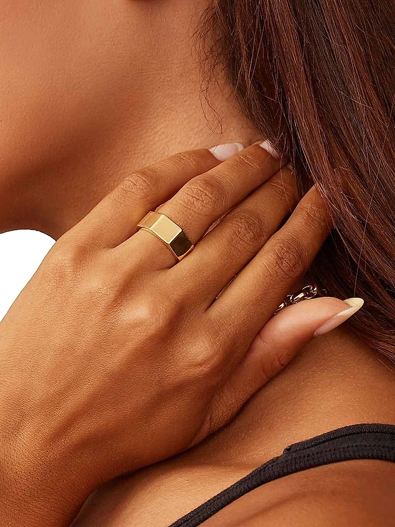 14K Yellow Gold Bolt Ring