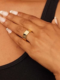 14K Yellow Gold Bolt Ring