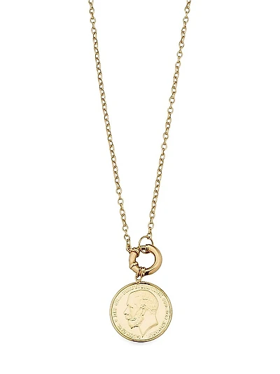 14K Majesty Coin Pendant Necklace