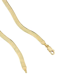 14K Yellow Gold Park Avenue Statement Herringbone Necklace