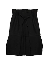 Short Chevron Wool Dress