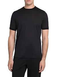 Silk and Cotton Crewneck Sweater