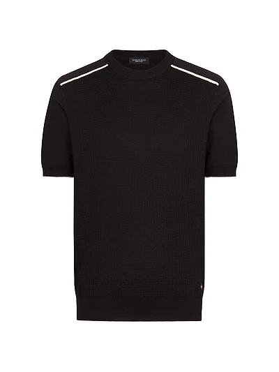 Silk and Cotton Knit Crewneck Sweater