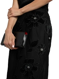 Rory Velvet-Floral Maxi Skirt