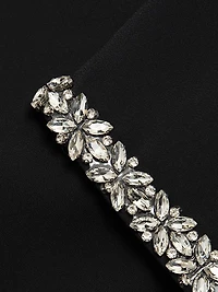 Rayna Embellished Crepe Mock Turtleneck Top