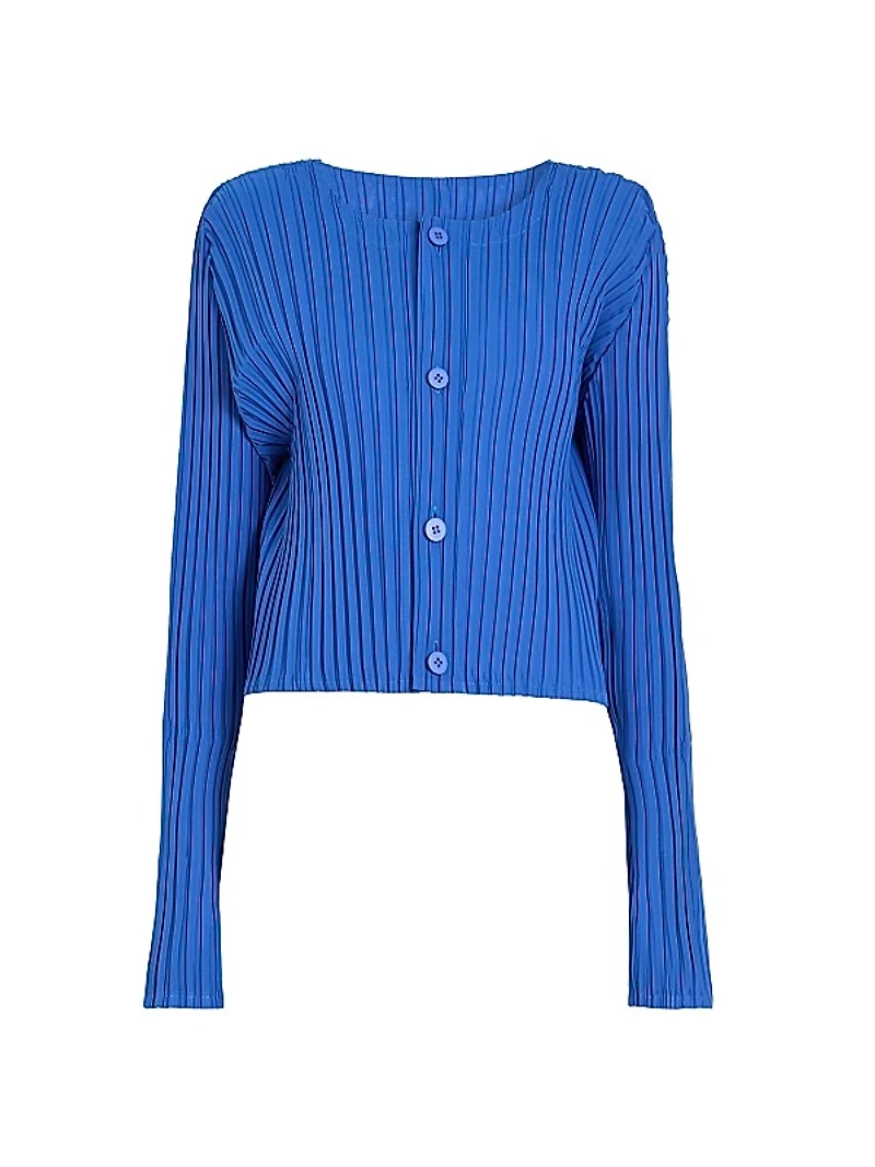 Fold Pleats Cardigan