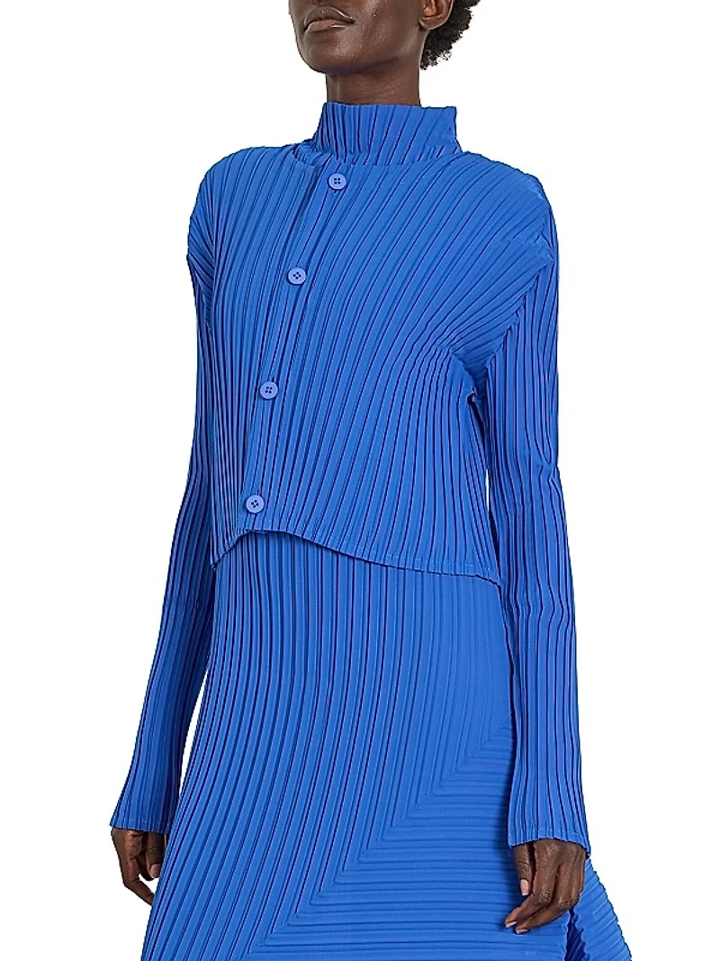 Fold Pleats Cardigan