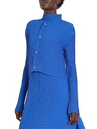 Fold Pleats Cardigan