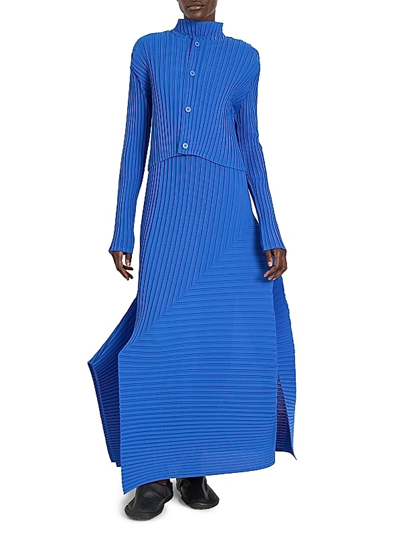 Fold Pleats Cardigan