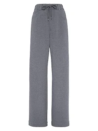Cotton Smooth French Terry Loose Five Pocket Trousers