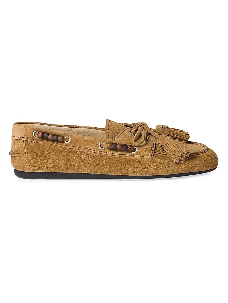 Suede Tassel Loafers