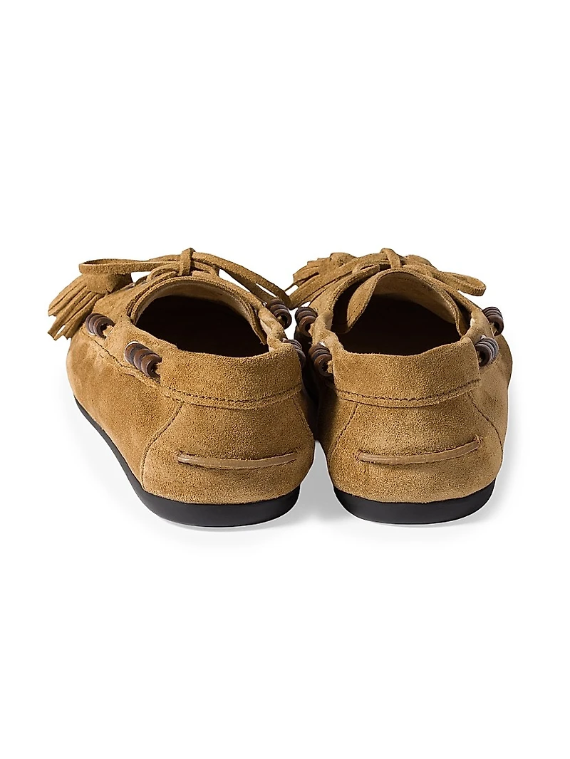 Suede Tassel Loafers