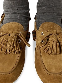 Suede Tassel Loafers